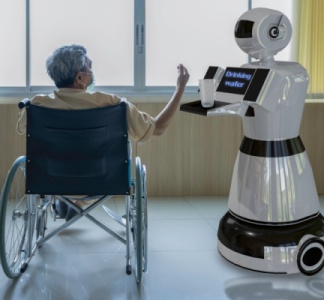 Illustration article : Multiplication des robots humanoïdes dans les EHPAD : à réglementer ?